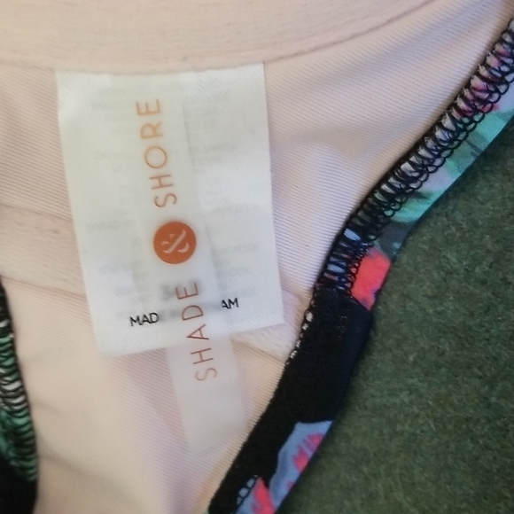 SHADE & Shore Bikini Top Padded Underwire Floral Size 34B - Picture 6 of 9